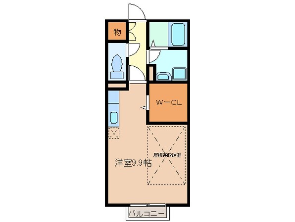 阿漕駅 徒歩14分 2階の物件間取画像